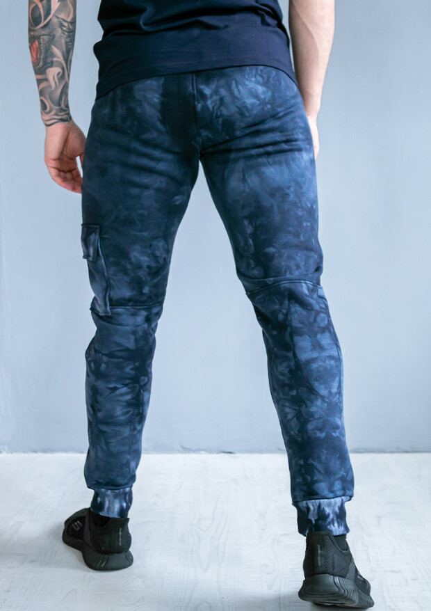 Теплі спортивні штани з накладними кишенями hector 30655