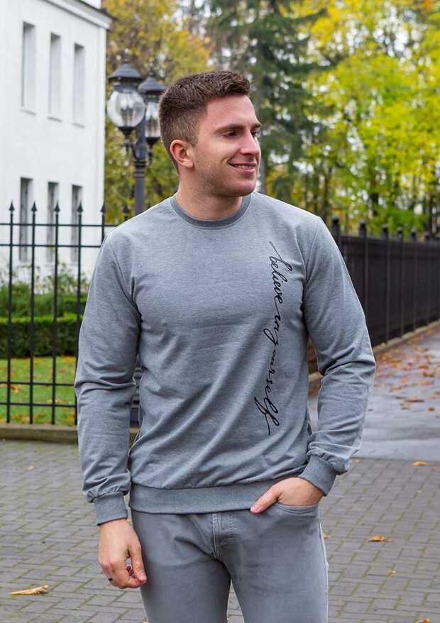 Чоловічий світшот believe in 17075