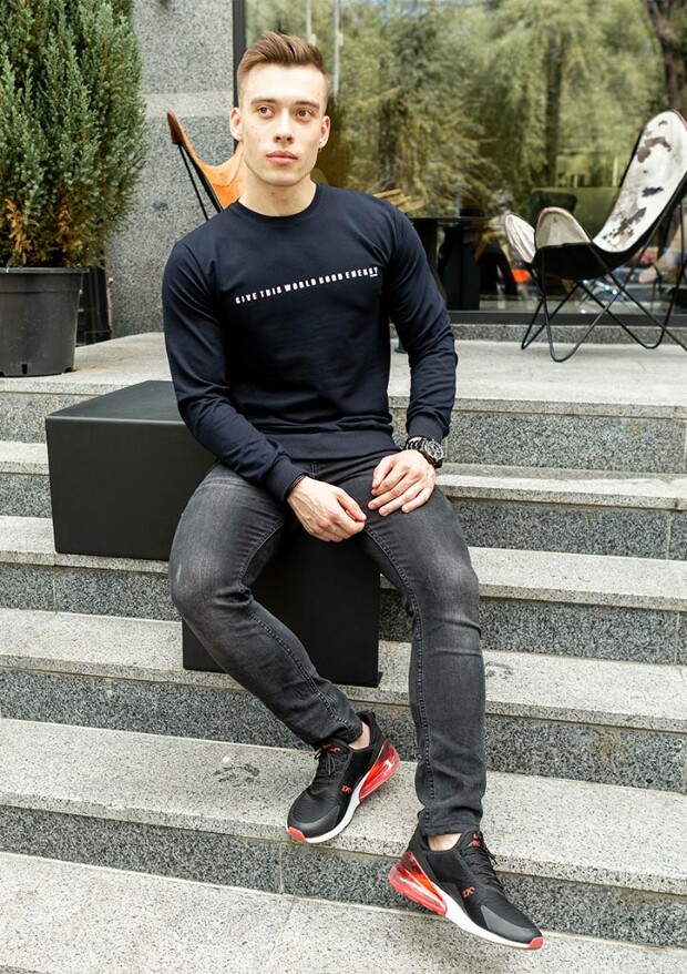 Чоловічий світшот give this world 17076