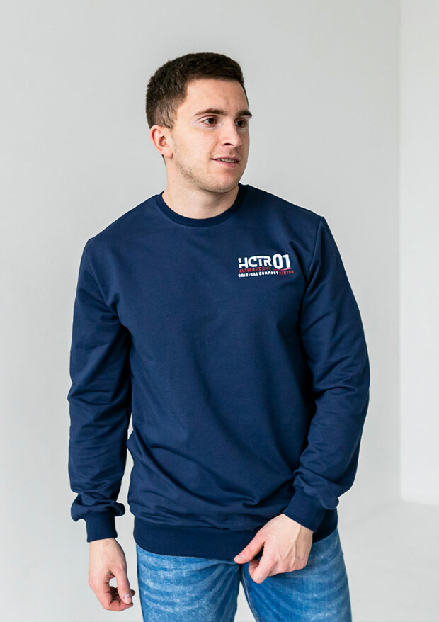 Чоловічий світшот великих розмірів з принтом hctr 01 18009