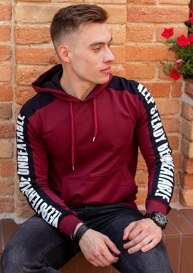 Худі з капюшоном і лампасами 17066