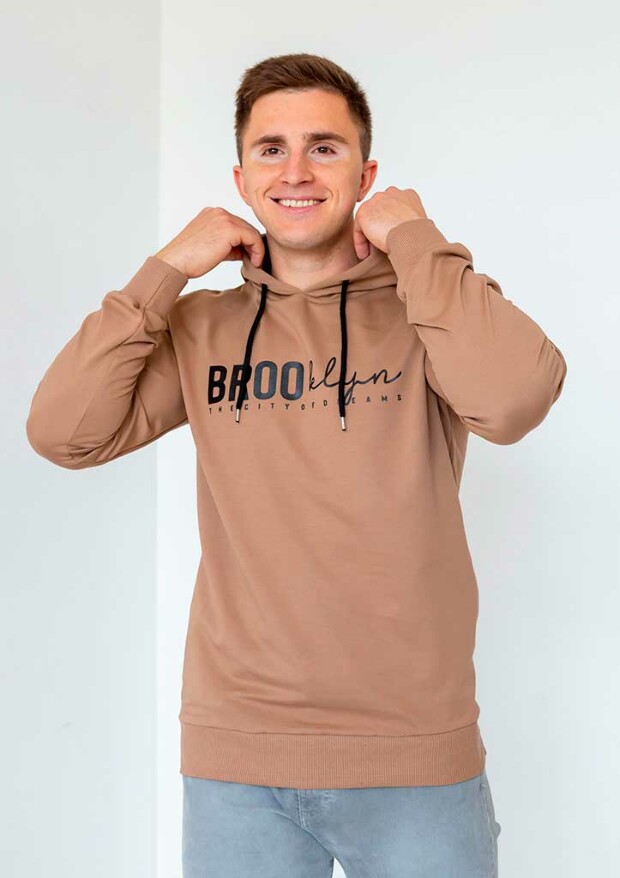 Толстовка з капюшоном та принтом brooklyn 17224