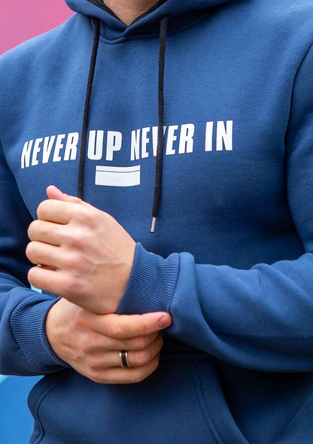 Чоловіче худі never up never in 30007