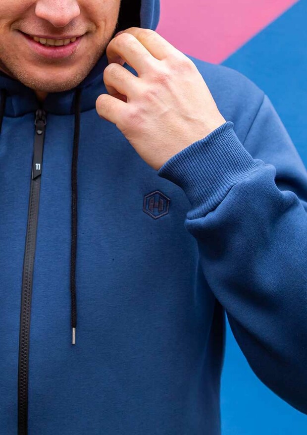 Кофта великих розмірів з блискавкою 30501