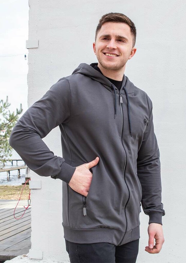 Батальная кофта на молнии с вышивкой hector 18151