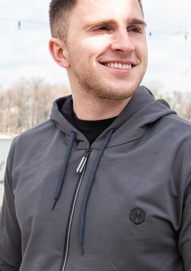 Батальная кофта на молнии с вышивкой hector 18151