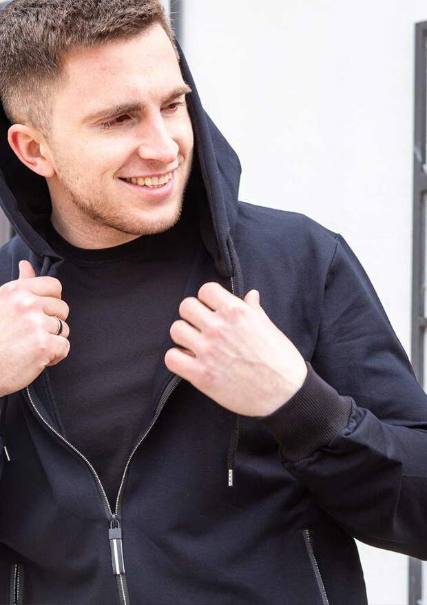 Батальная кофта на молнии с вышивкой hector 18151