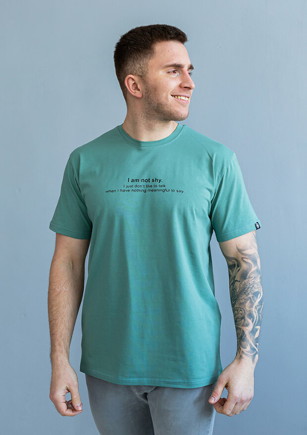 Мужская футболка больших размеров i am not shy 40500