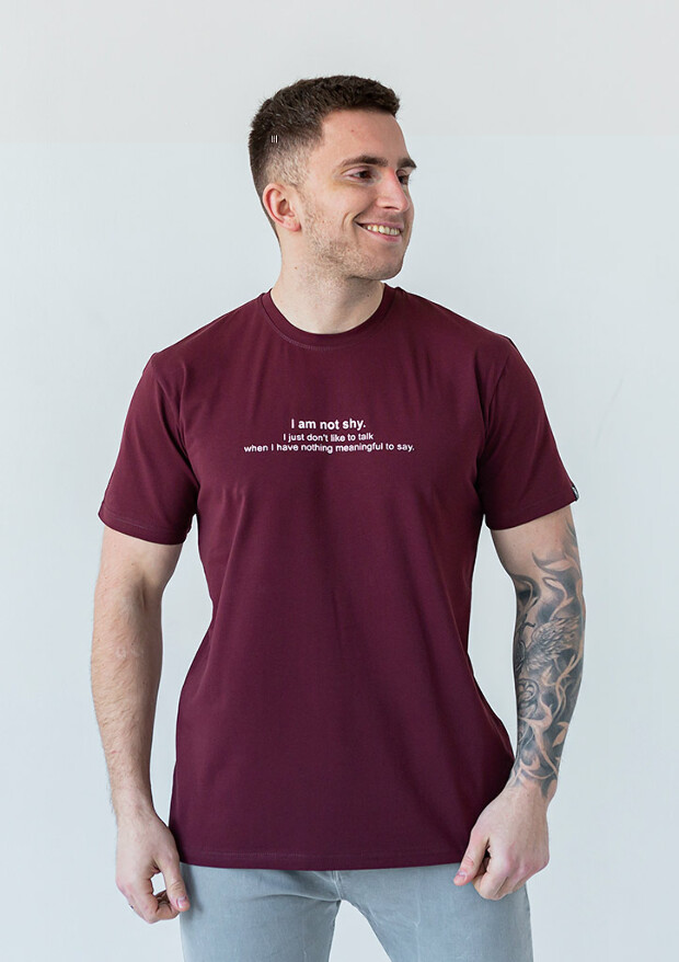 Мужская футболка больших размеров i am not shy 40500