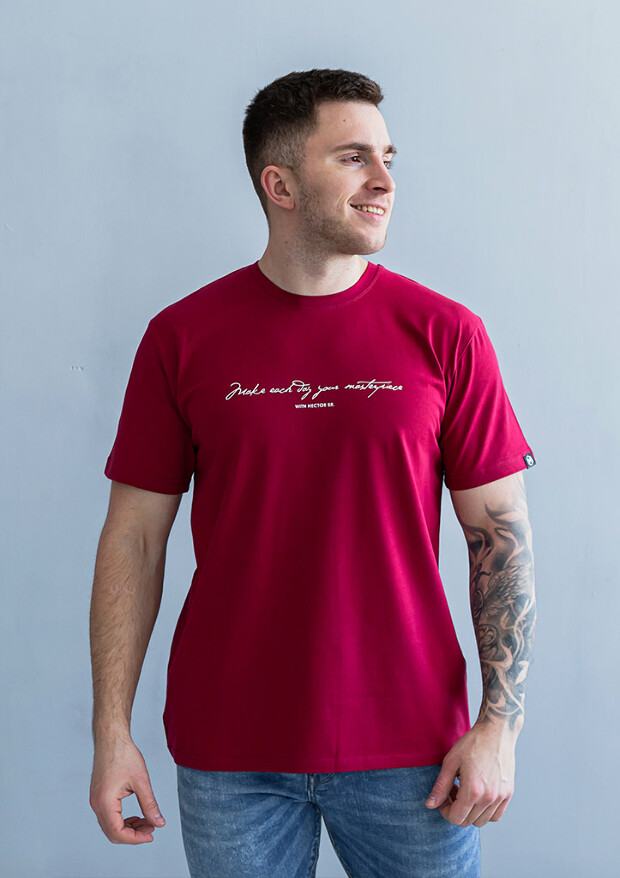 Чоловіча футболка великих розмірів make each day 40503