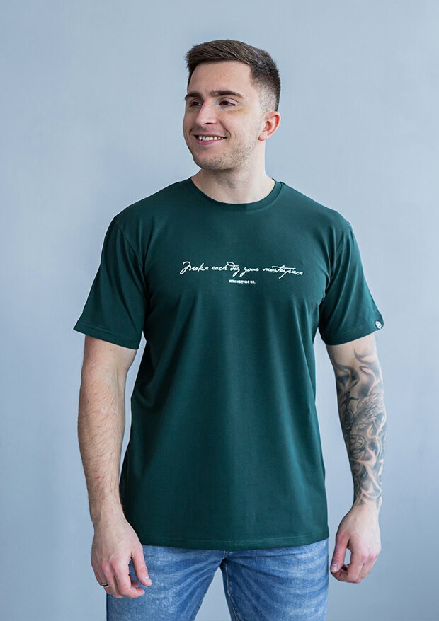 Чоловіча футболка великих розмірів make each day 40503