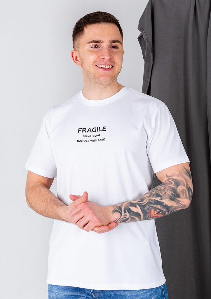 Мужская футболка больших размеров fragile 40509