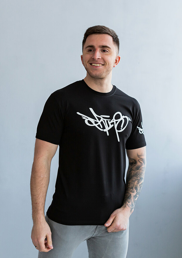 Мужская футболка с оригинальным принтом 40000