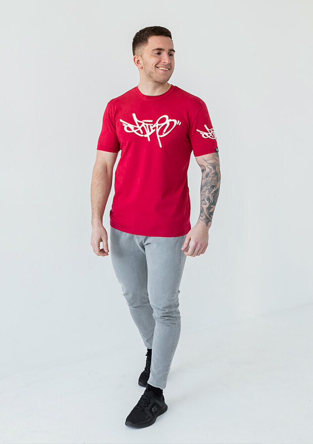 Мужская футболка с оригинальным принтом 40000