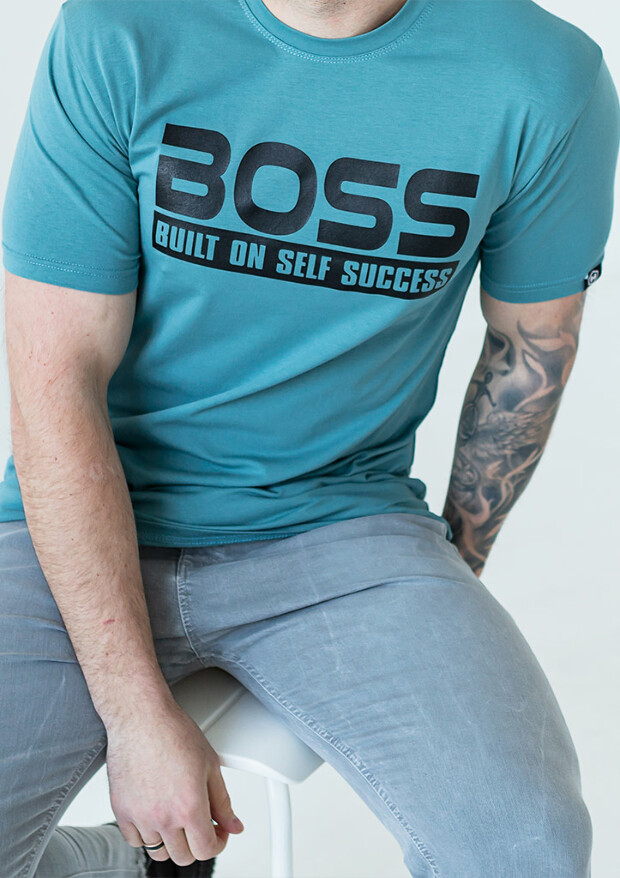 Трендова чоловіча футболка boss 40004