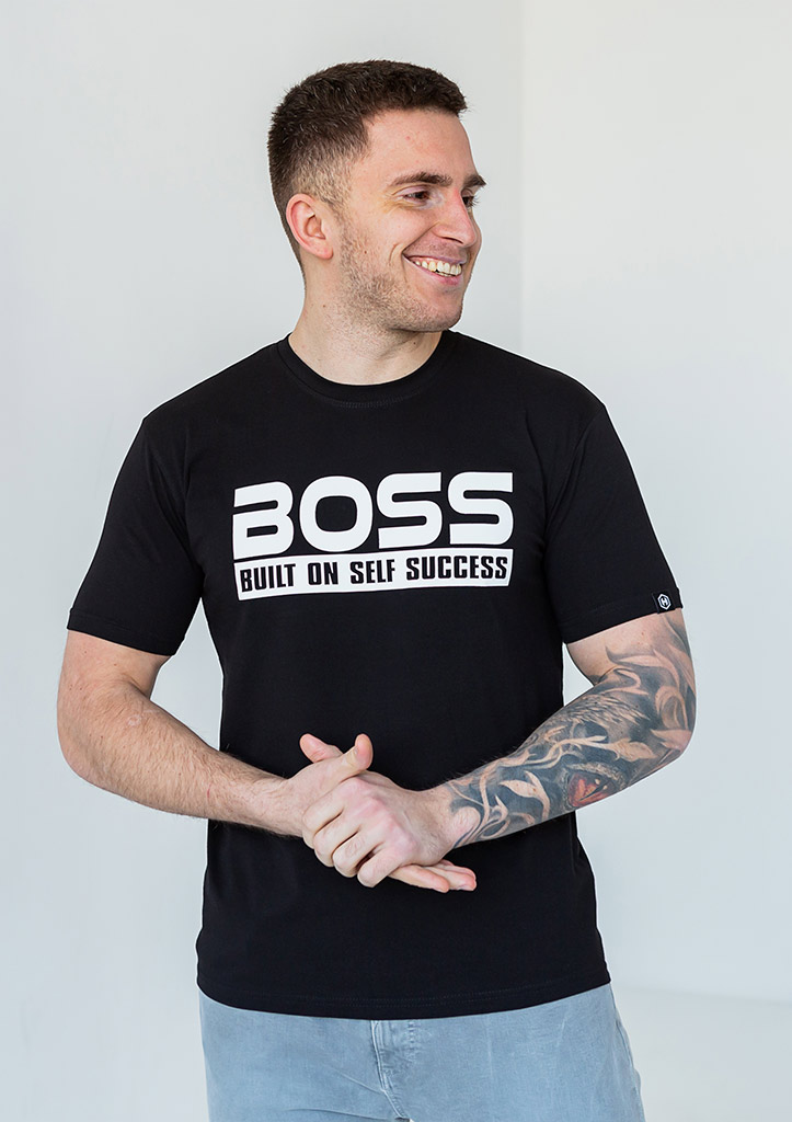 Трендова чоловіча футболка boss 40004
