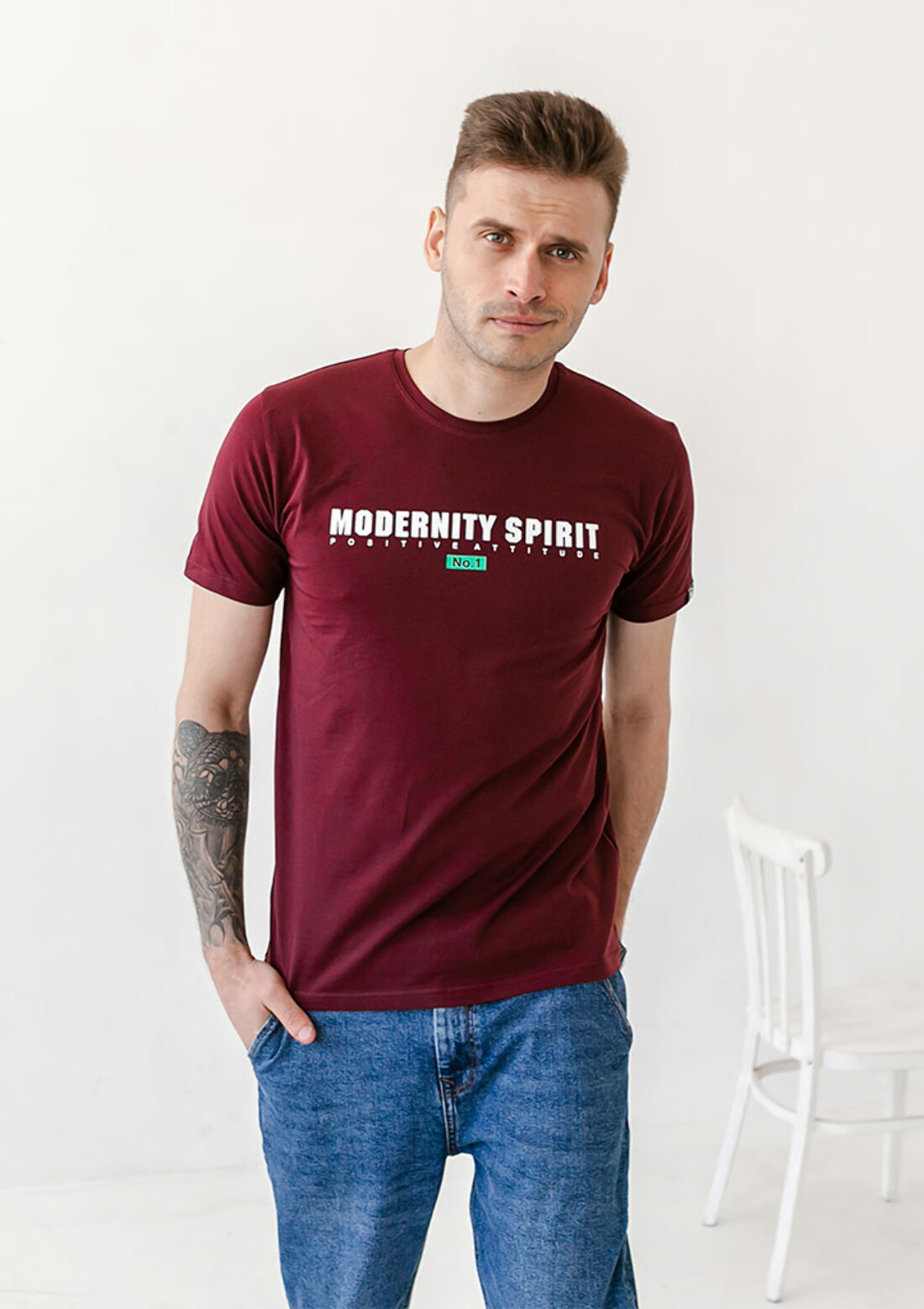 Мужская футболка modernity spirit 40042