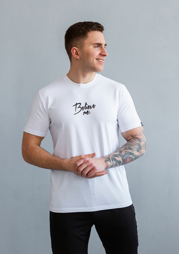 Чоловіча футболка believe me 40045