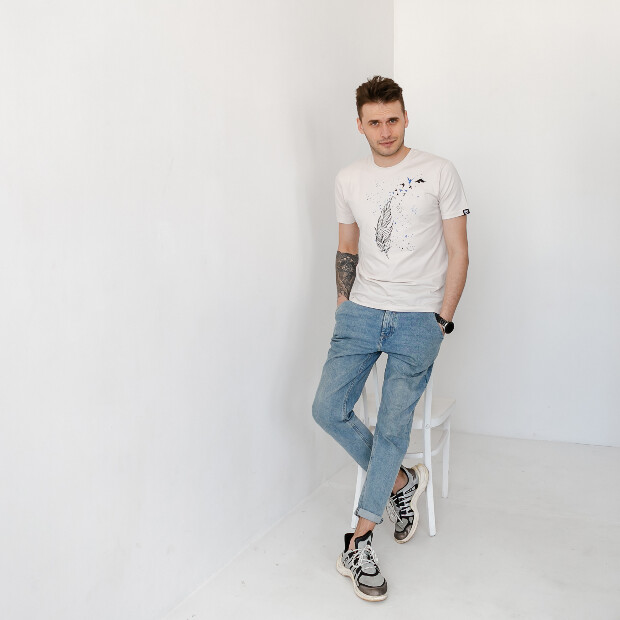 Мужская футболка с оригинальным принтом 40052