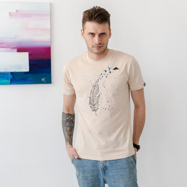 Мужская футболка с оригинальным принтом 40052