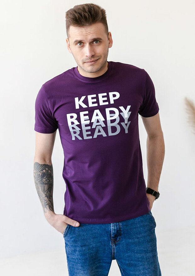 Мужская футболка keep ready 40055