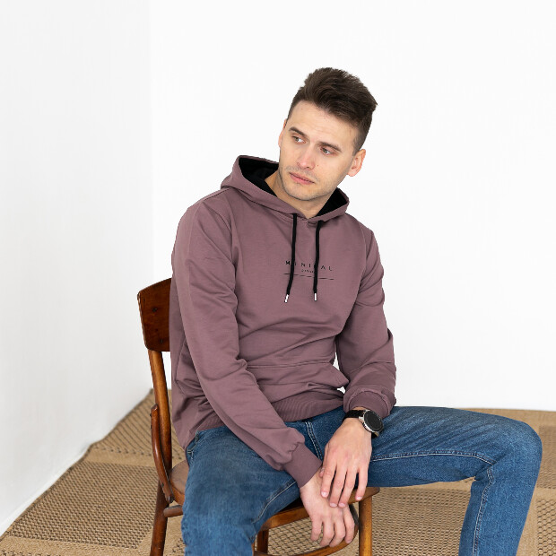 Трендовое худи мужское minimal 17266