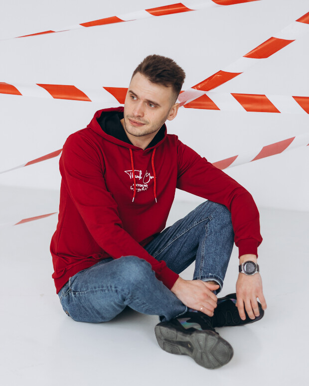 Стильне чоловіче худі thank you hector pro 17268