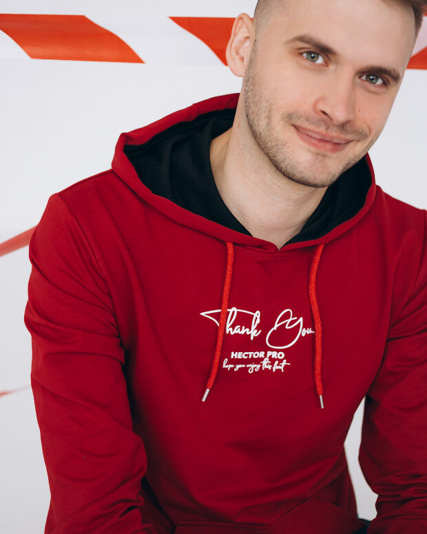 Стильне чоловіче худі thank you hector pro 17268