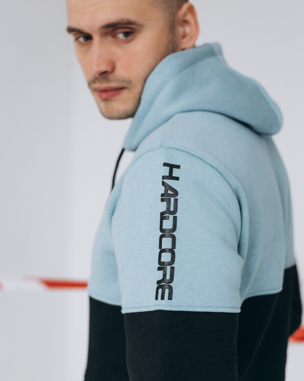 Тепле комбіноване худі hardcore 30051