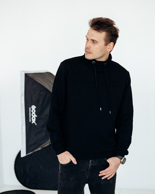 Толстовка хомут с карманами по бокам 30335