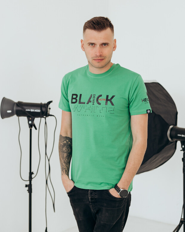 Чоловіча футболка black white 40133