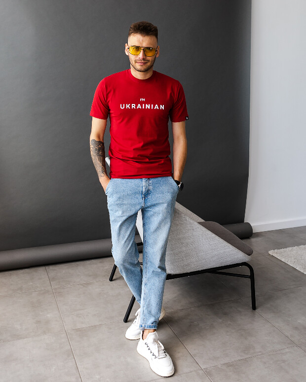 Мужская футболка i am ukrainian 40201