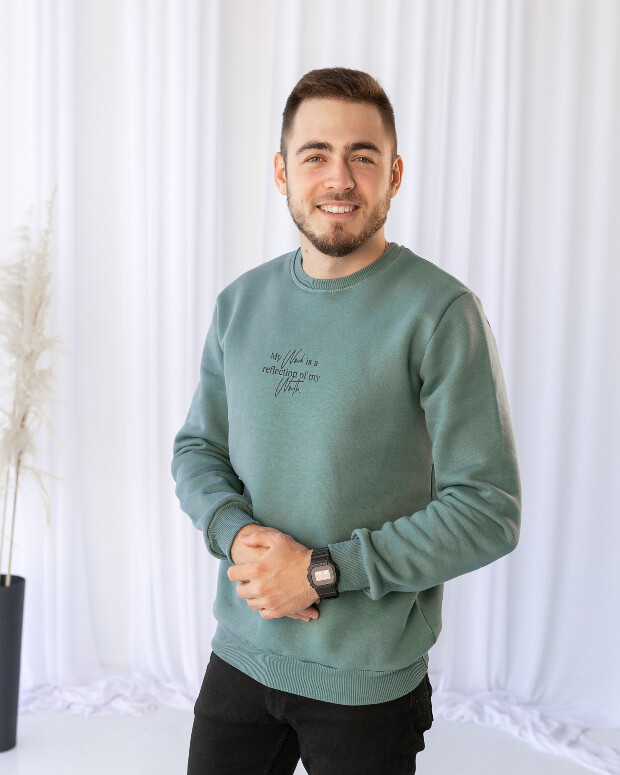 Теплый свитшот my work... 30353