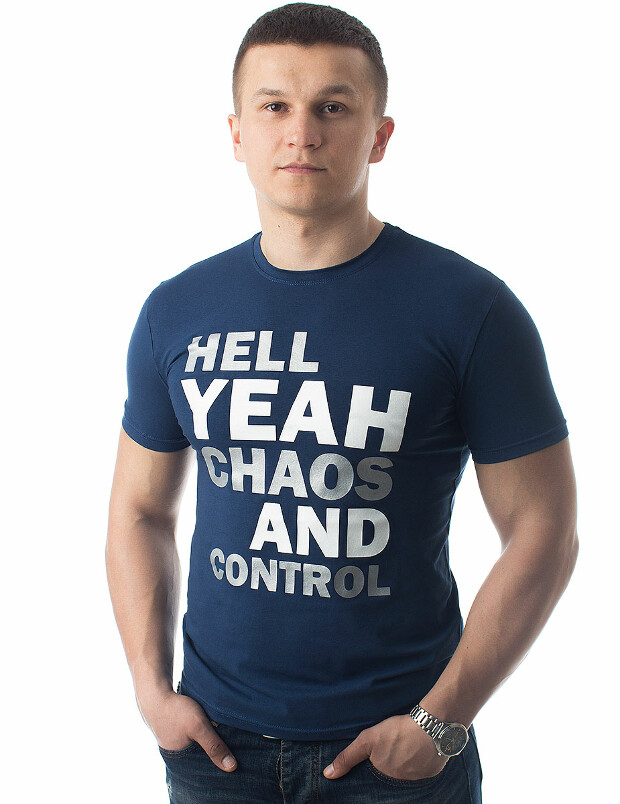 Футболка hell yeah chaos and control 5025