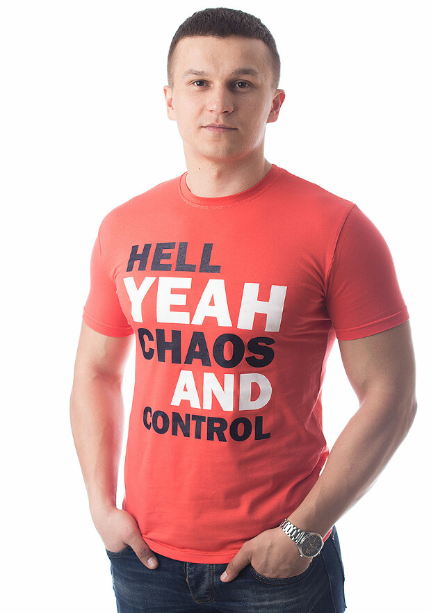 Футболка hell yeah chaos and control 5025