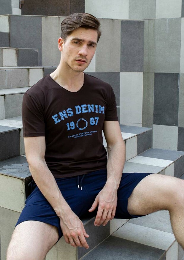 Мужская футболка ens denim 1987 5027