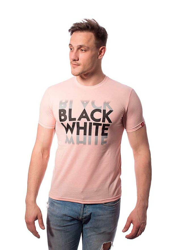 Мужская футболка black white5042