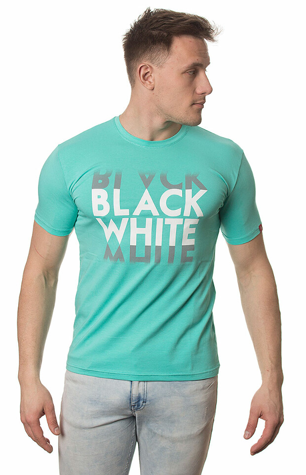 Мужская футболка black white5042