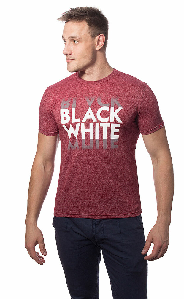 Мужская футболка black white5042