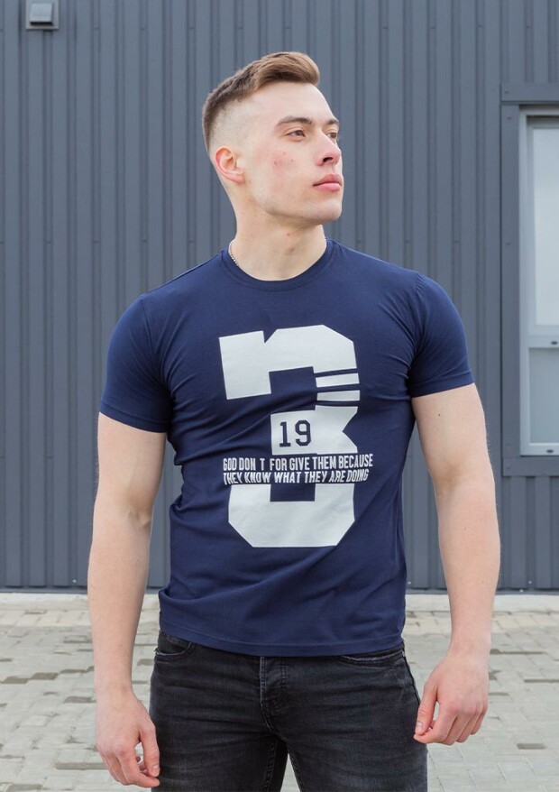 Футболка мужская number 3 5043