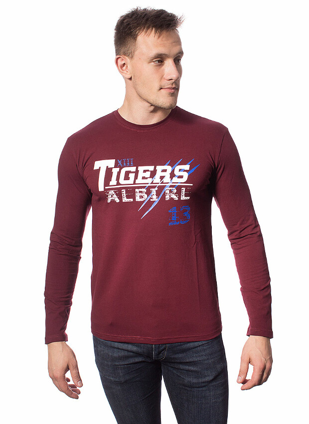 Чоловічий лонгслів з принтом tigers albirl 5208