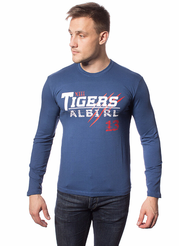 Чоловічий лонгслів з принтом tigers albirl 5208