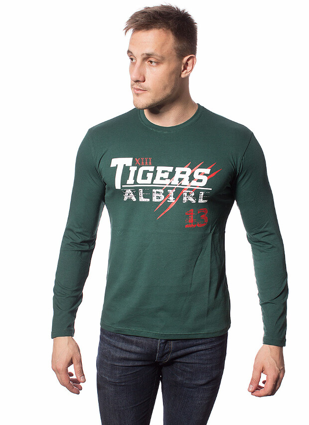 Чоловічий лонгслів з принтом tigers albirl 5208