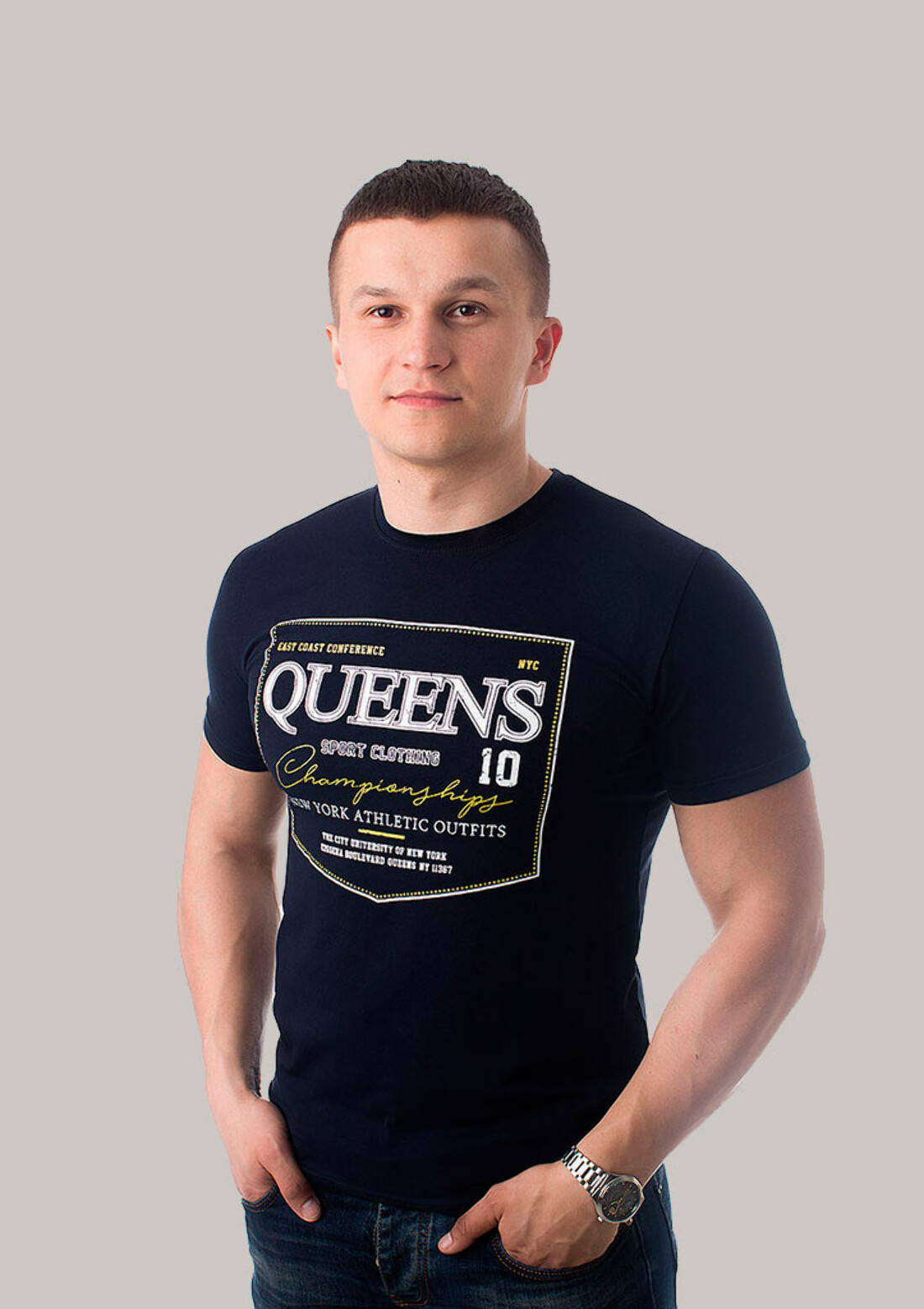 Мужская футболка queens athletics 5018