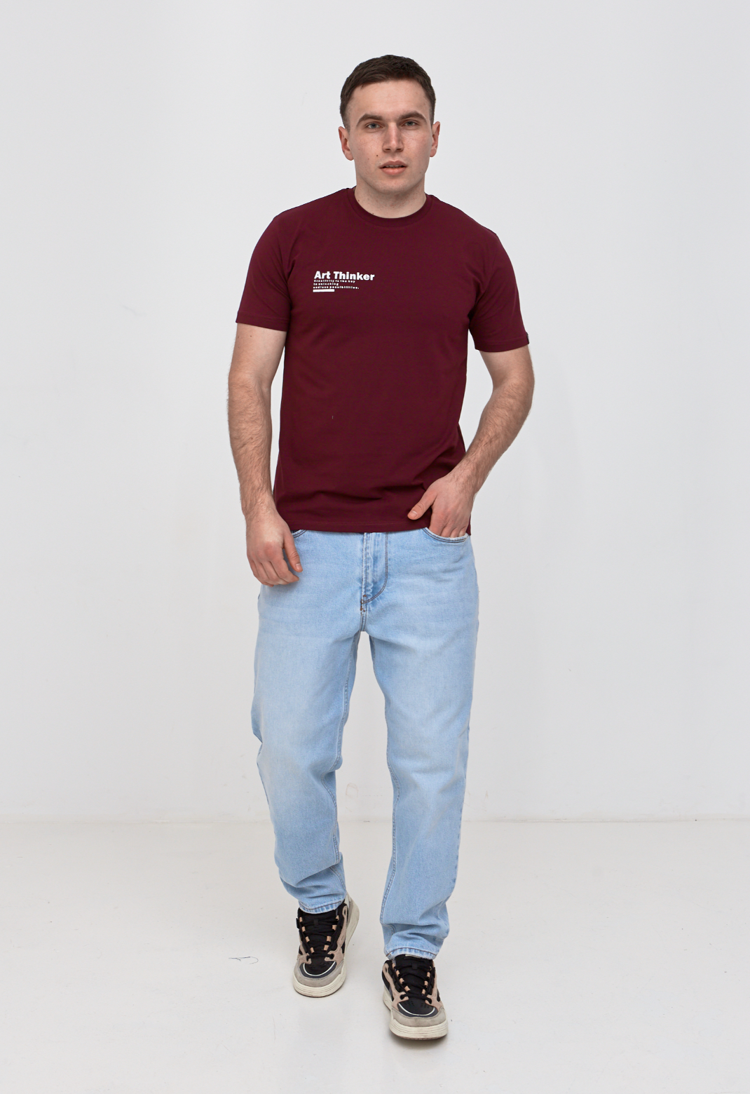 Футболка с аккуратным принтом ART THINKER 42024