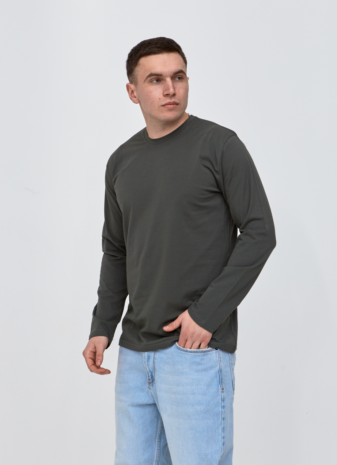 Чоловічий лонгслів великих розмірів Hector 25200