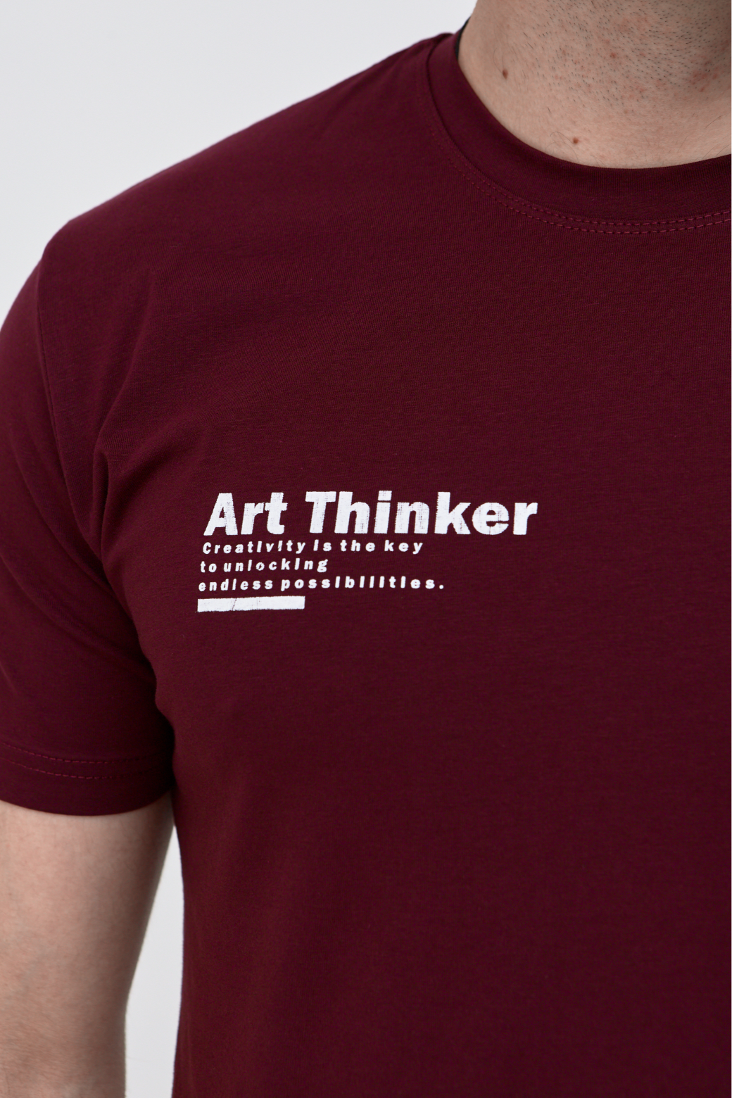 Футболка с аккуратным принтом ART THINKER 42024