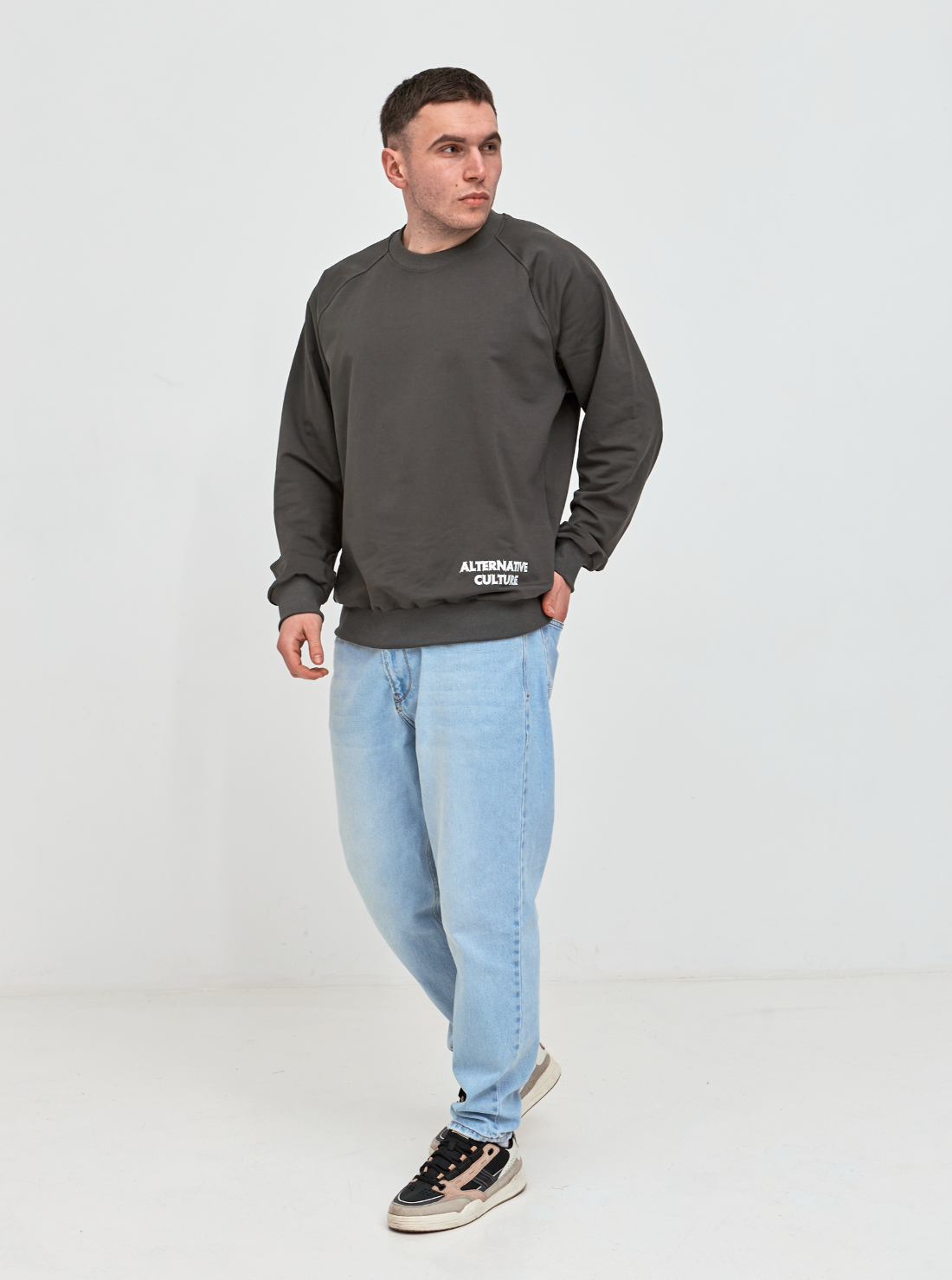 Чоловічий світшот-реглан oversize ALTERNATIVE CULTURE 17652