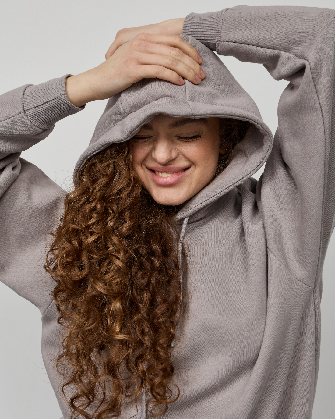 Теплый женский костюм oversize на манжетах-резинках Hector 24108