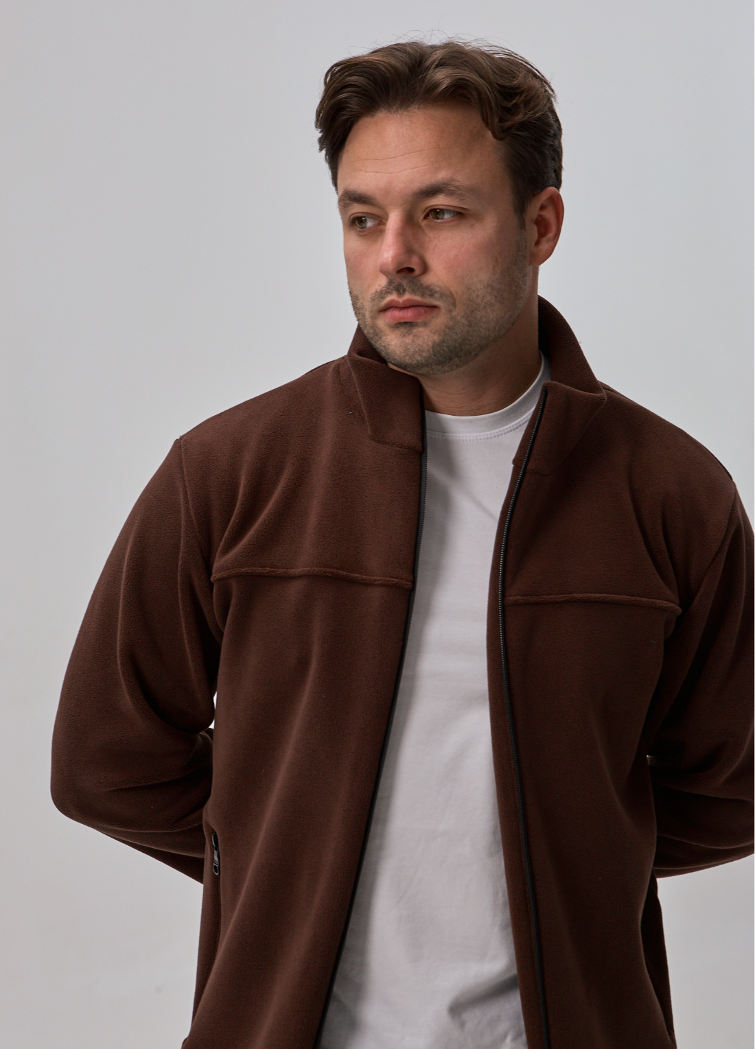 Чоловіча кофта флісова на застібці 30480